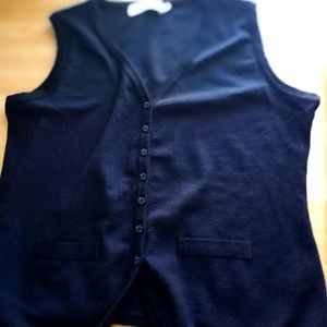 Anne Fontaine black vest size med.